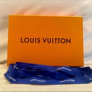 Louis Vuitton empty box and ribbon